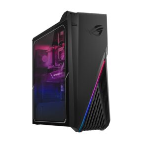 ASUS ROG Strix GA15, 6 Cores AMD Ryzen 5-5600X 5th Gen, Gaming Desktop (8GB/1TB HDD + 512GB SSD/4GB NVIDIA GeForce GTX 1650 Graphics/Windows 10/with Keyboard & Mouse/Black/11 Kg), G15DK-R5600X203T